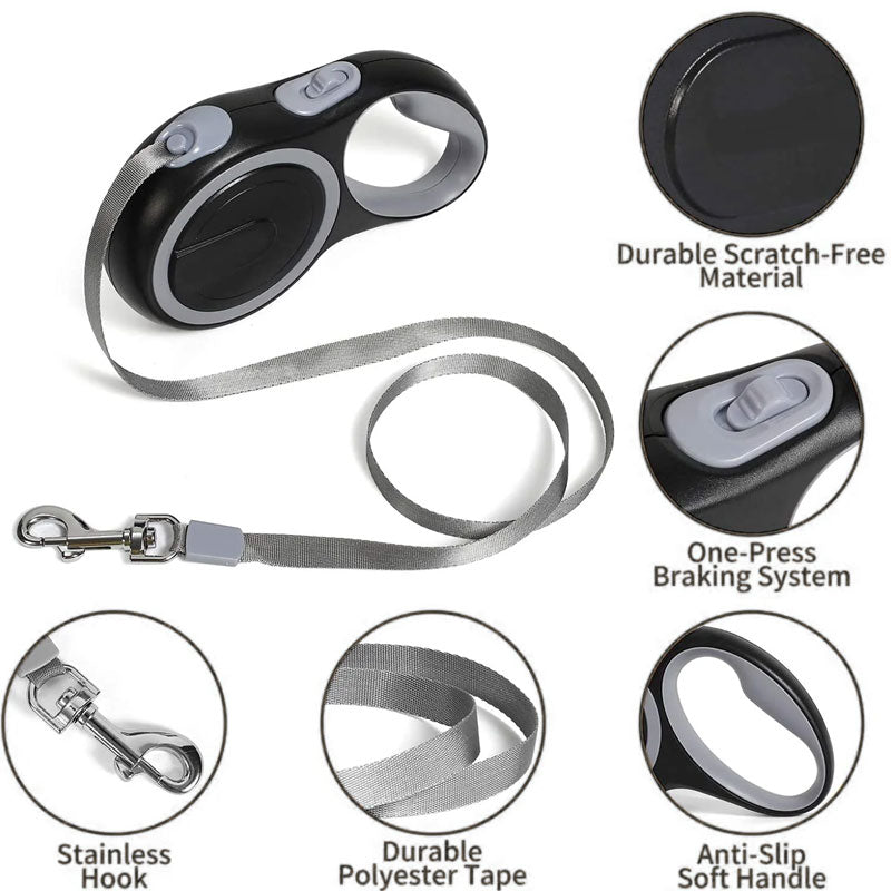 French Bulldog Retractable Leash – Strong 5m/8m Adjustable Walker