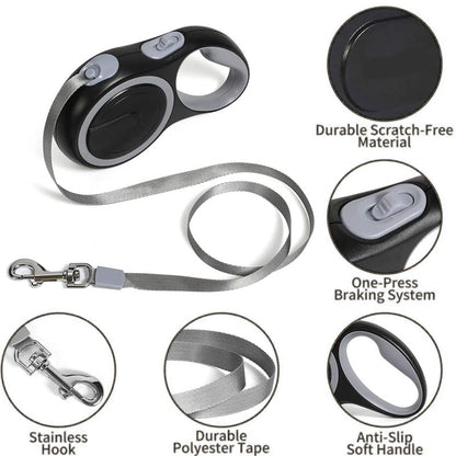 French Bulldog Retractable Leash – Strong 5m/8m Adjustable Walker