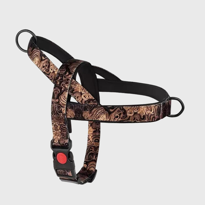 French Bulldog Anti-Pull Nylon Harness – Leash Set Chest Back