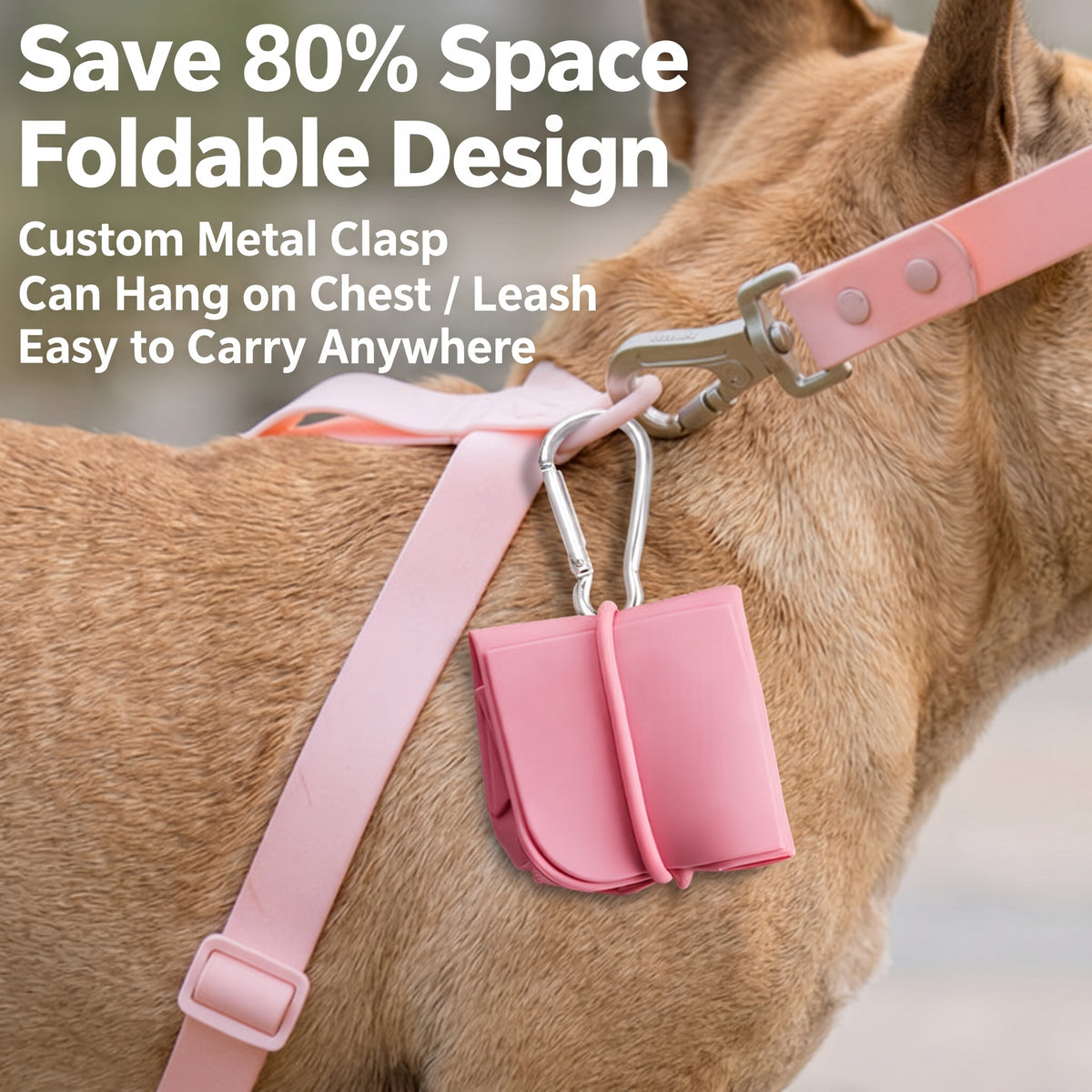 French Bulldog Custom Foldable Silicone Bowl – Outdoor Travel