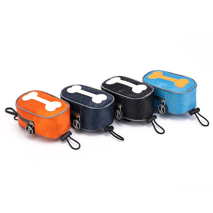 French Bulldog Poop Bag Dispenser – Compact PVC Storage Holder