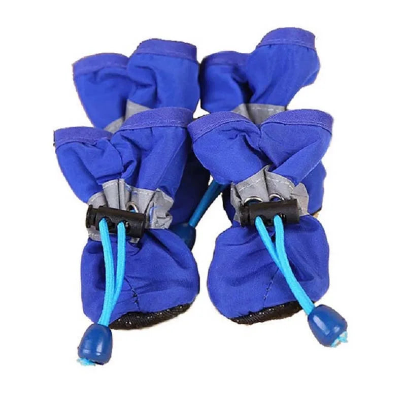 French Bulldog Anti-Slip Winter Boots – Warm Waterproof 4-Pack
