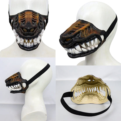 French Bulldog Dinosaur Mask – Realistic Halloween Muzzle Costume