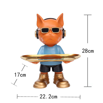French Bulldog Resin Key Tray – Cute Home & Desk Decor