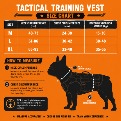 French Bulldog Tactical Training Vest – Adjustable Nylon Harness