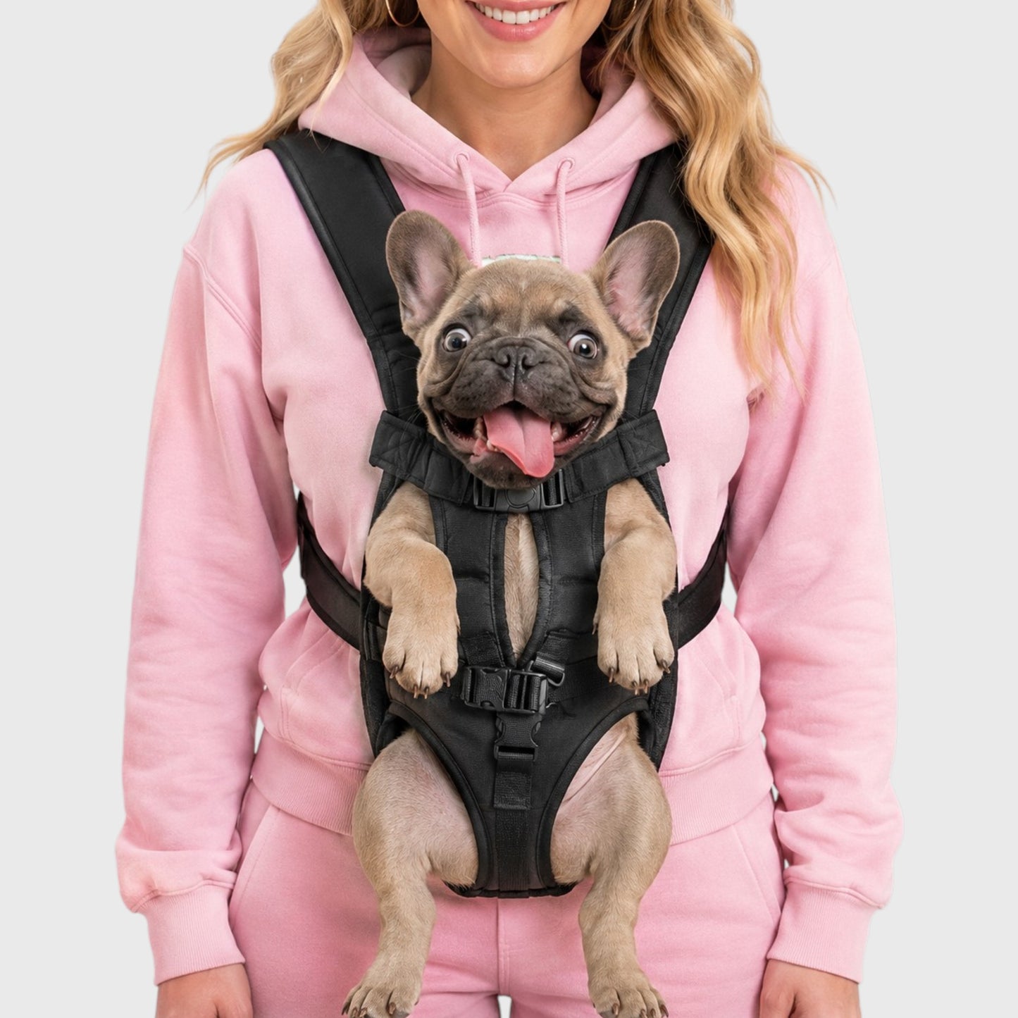 French Bulldog Hands-Free Carrier Backpack – Comfy Oxford Bag