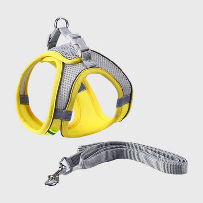 French Bulldog Reflective Mesh Harness – Safe, Cool & Adjustable