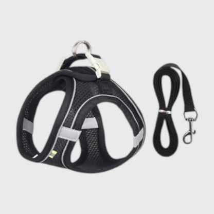 French Bulldog Reflective Mesh Harness – Safe, Cool & Adjustable