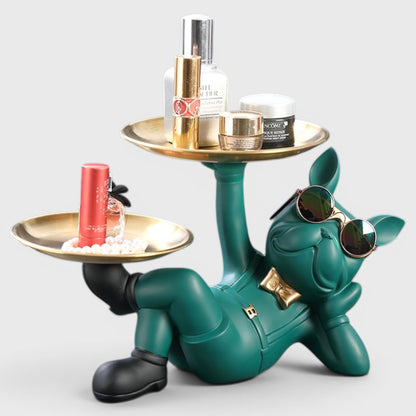 French Bulldog Resin Tray – Cute Key & Candy Desk Organizer