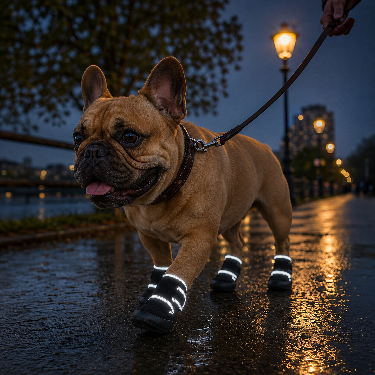 French Bulldog Waterproof Boots – Reflective Anti-Slip Sport Shoes