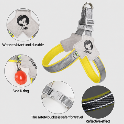 French Bulldog Anti-Pull Harness – Reflective & Secure Chest Strap