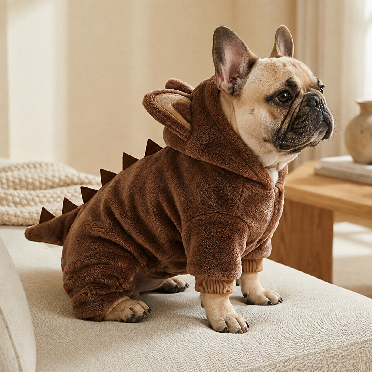French Bulldog Dinosaur Costume – Cute Cartoon Cosplay Outfit