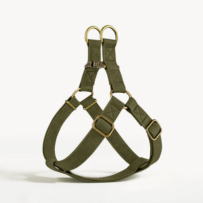 French Bulldog PU Leather Harness – Tank Top Style Chest Back