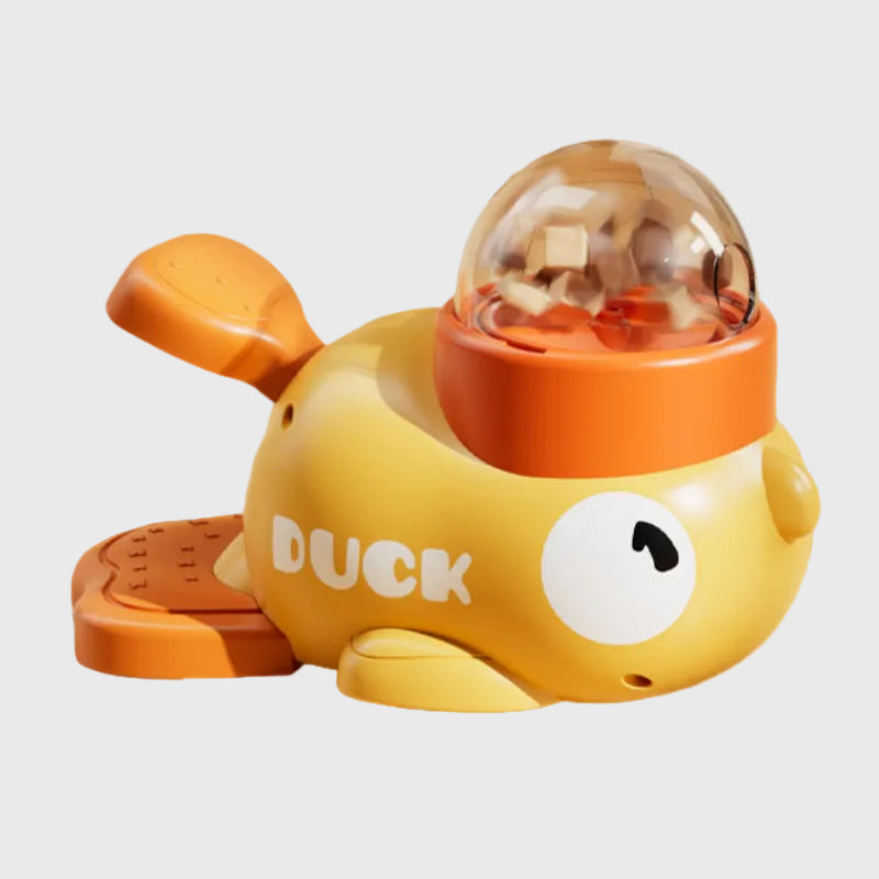 French Bulldog Treat Dispensing Duck Toy – Interactive Snack Feeder