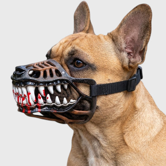 French Bulldog Dinosaur Mask – Realistic Halloween Muzzle Costume