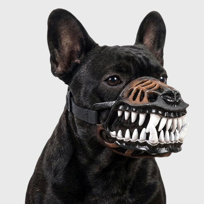 French Bulldog Dinosaur Mask – Realistic Halloween Muzzle Costume