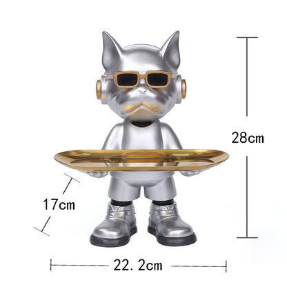 French Bulldog Resin Key Tray – Cute Home & Desk Decor