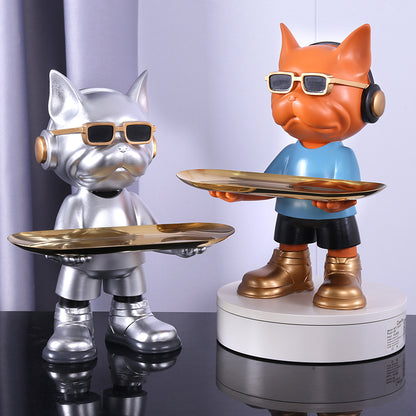 French Bulldog Resin Key Tray – Cute Home & Desk Decor