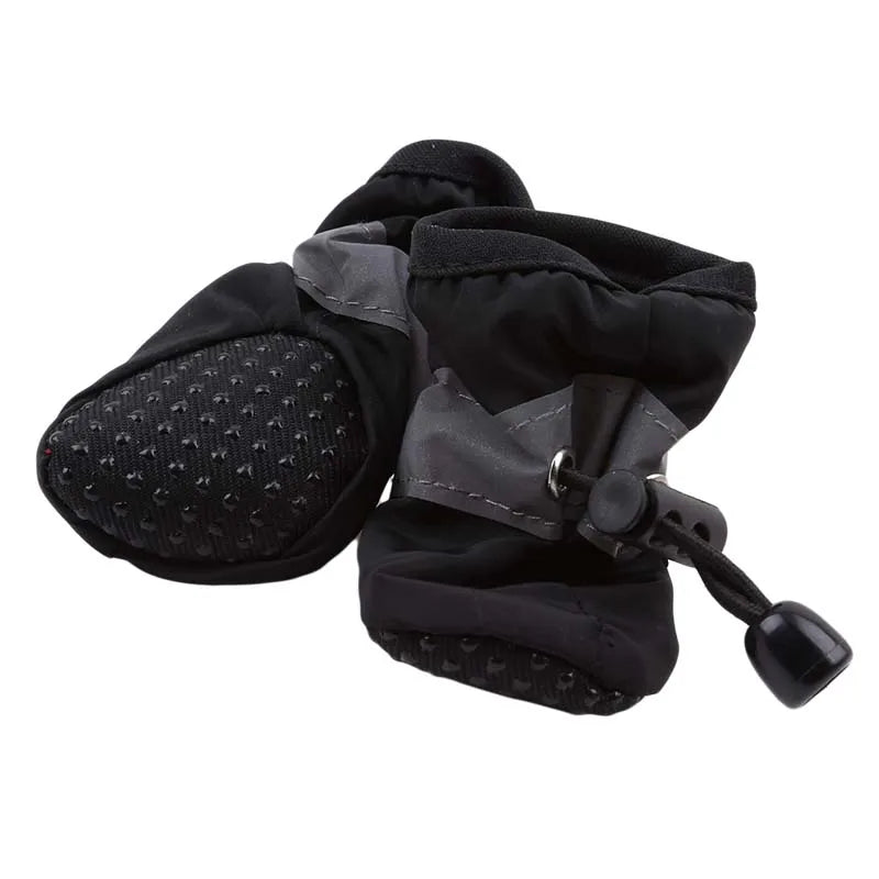 French Bulldog Anti-Slip Winter Boots – Warm Waterproof 4-Pack