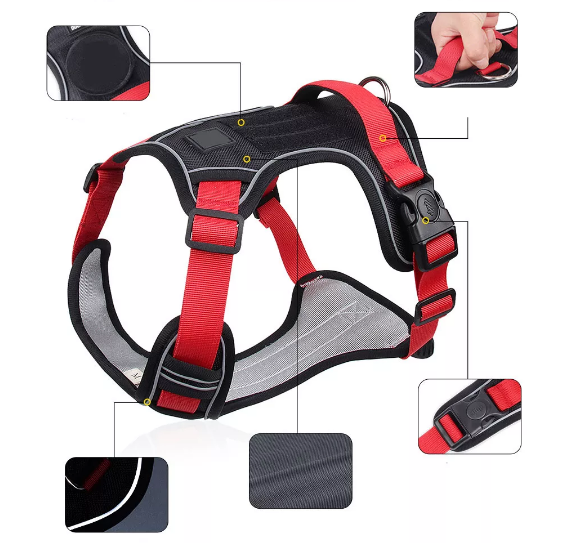 French Bulldog Chest Harness Vest – Durable Oxford No-Escape