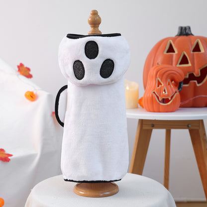 French Bulldog Halloween Pumpkin Bathrobe | Soft Post-Bath Towel Costume