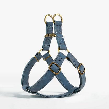 French Bulldog PU Leather Harness – Tank Top Style Chest Back