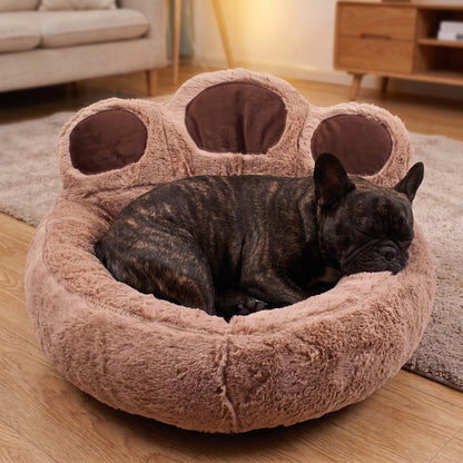 French Bulldog Bear Paw House Bed – Warm Cozy All-Season Mat
