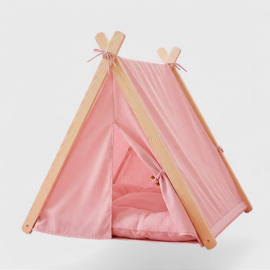 French Bulldog Canvas Tent Bed – Cozy Removable & Washable Nest