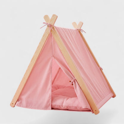 French Bulldog Canvas Tent Bed – Cozy Removable & Washable Nest