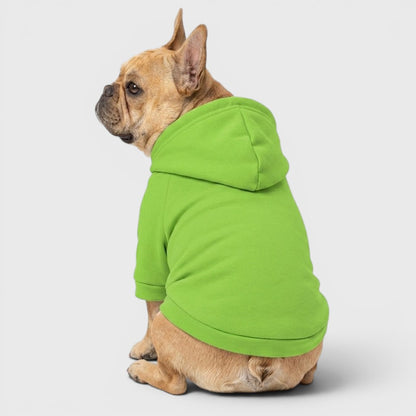 French Bulldog Hooded Sweatshirt – Soft Fleece & Cozy Fit - Green