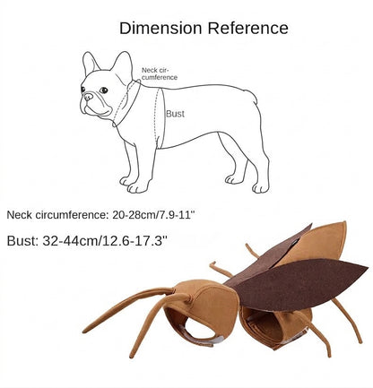 French Bulldog Cockroach Costume – Funny Halloween Transformation