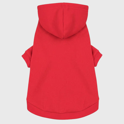 French Bulldog Hooded Sweatshirt – Soft Fleece & Cozy Fit - Red
