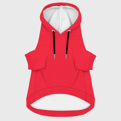 French Bulldog Hooded Sweatshirt – Soft Fleece & Cozy Fit - Red