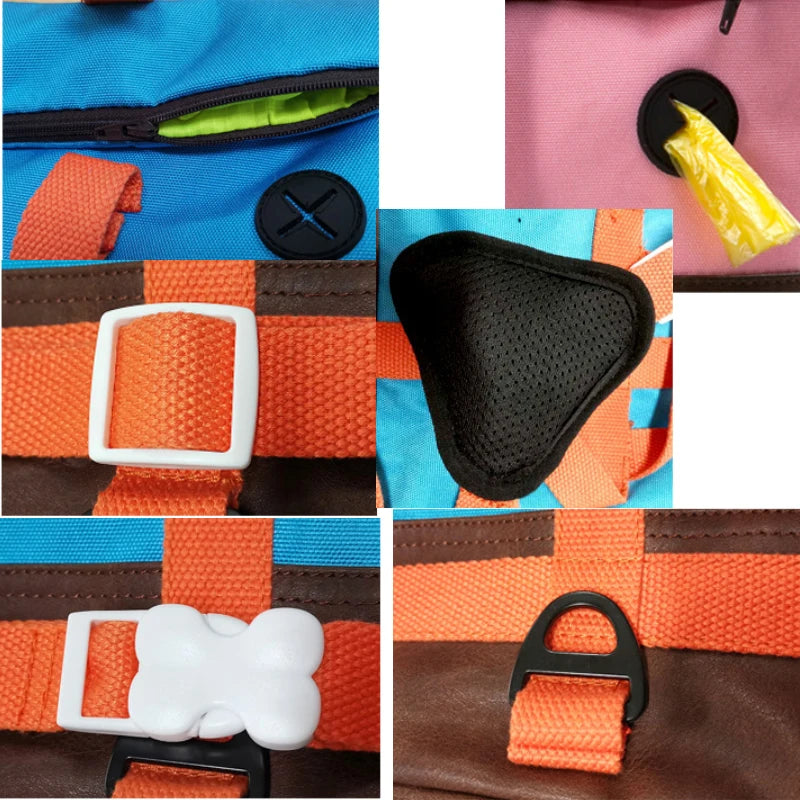 French Bulldog Backpack Harness – Breathable Adjustable Vest Bag