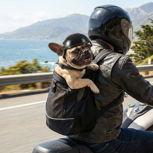 French Bulldog Motorcycle Helmet – Stylish Outdoor Pet Headwear