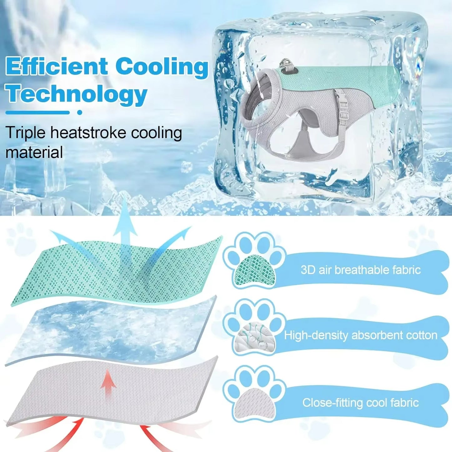 French Bulldog Cooling Vest – Breathable Summer Heat Protection
