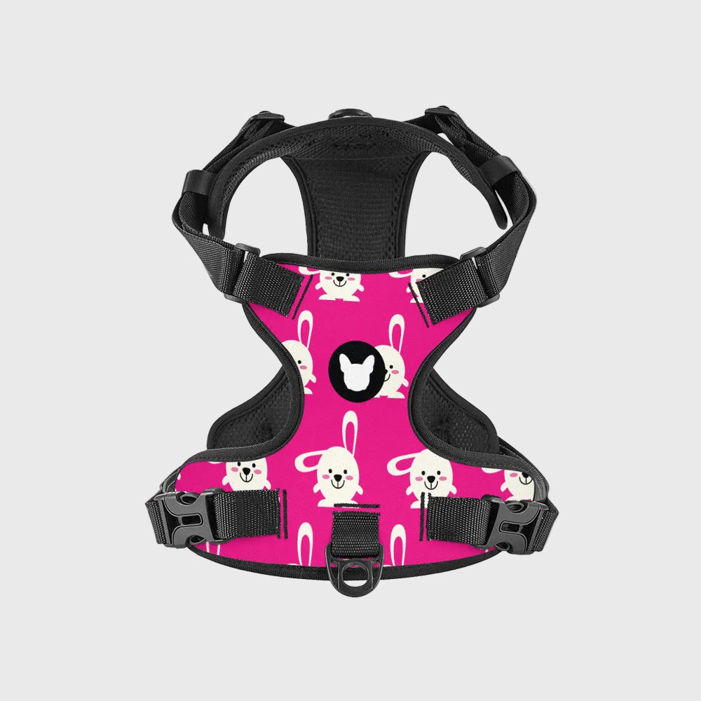 French Bulldog Comfort Harness – Breathable Mesh, Adjustable, Anti-Pull