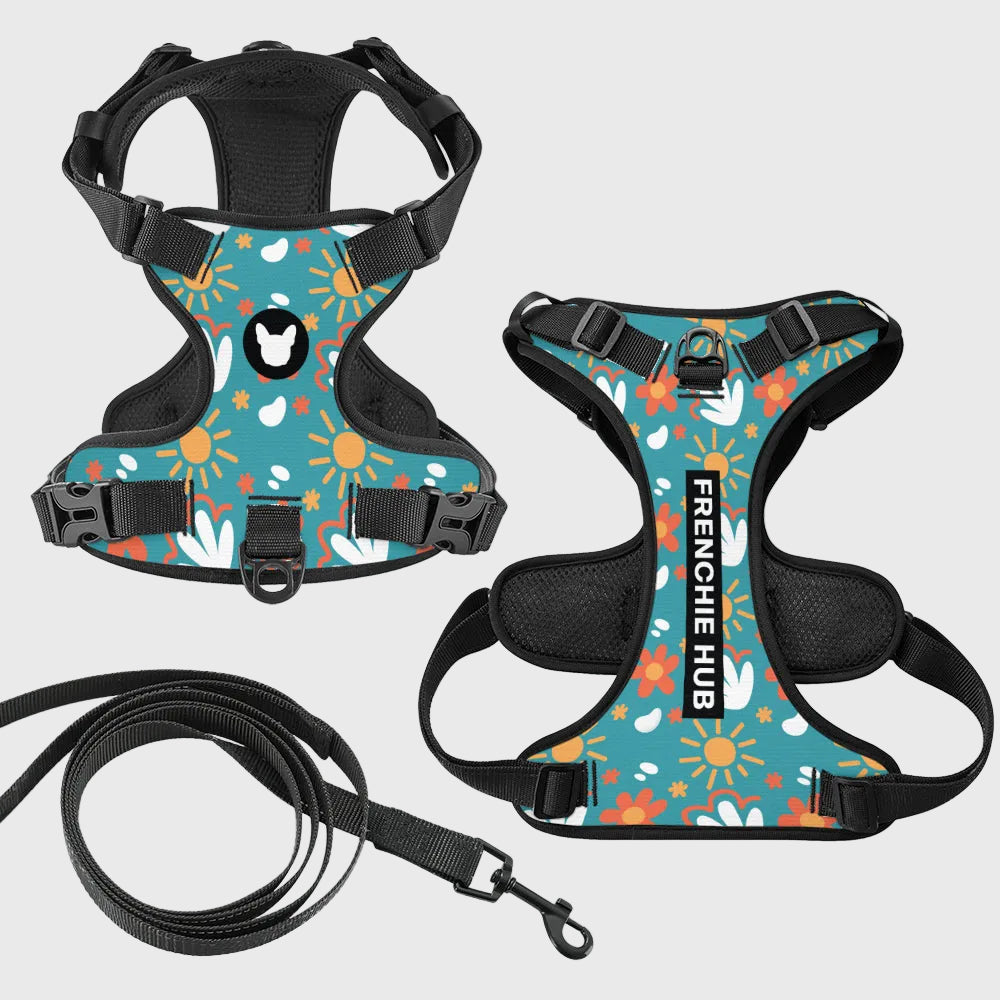 French Bulldog Daily Harness – Adjustable Fit, Breathable & Pull-Free