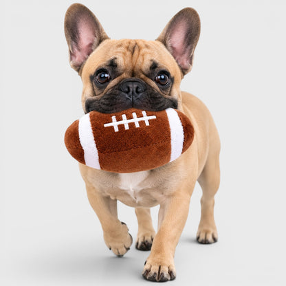 French Bulldog Squeaky Plush Ball Toy – Soft Sports Simulation