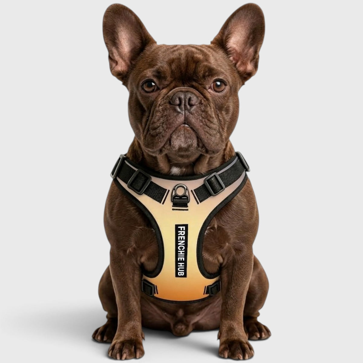 Breathable Adjustable Harness for French Bulldogs – No-Pull Design
