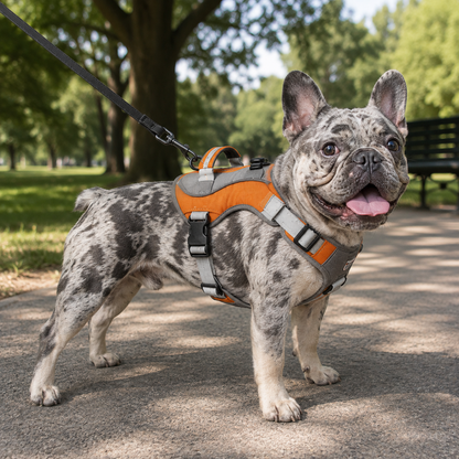 French Bulldog Reflective Chest Harness – Explosion-Proof Vest