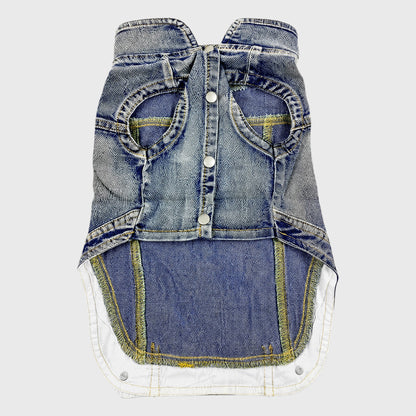 French Bulldog Denim Vest – Trendy Cowboy Summer Dog Outfit